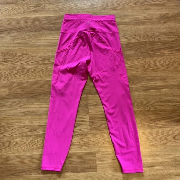 ZYIA Women’s Pink Drawstring Leggings, Size 4 - Picture 6 of 6